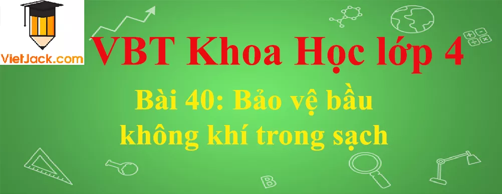 Vở bài tập Khoa Học lớp 4 Bài 40: Bảo vệ bầu không khí trong sạch Bai 40 Bao Ve Bau Khong Khi Trong Sach Anhbia