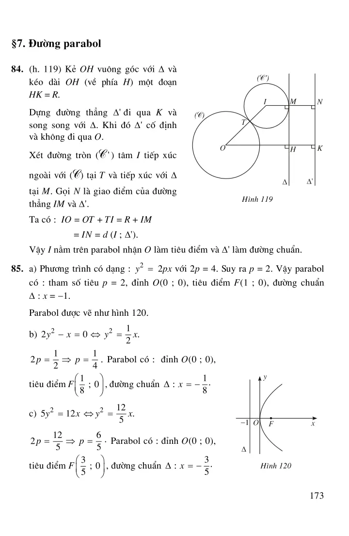 Bài 7: Đường parabol