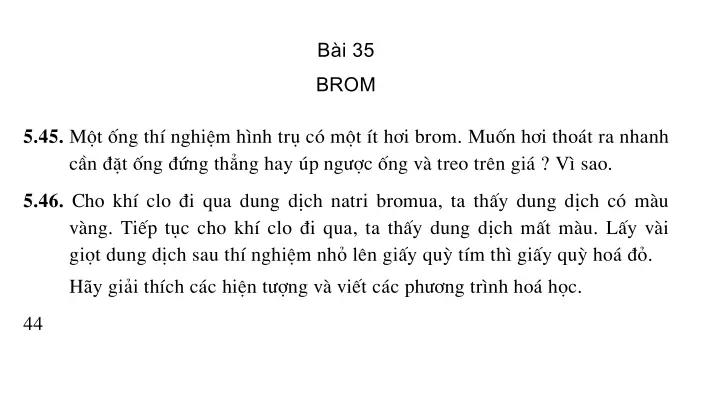 Bài 35: Brom