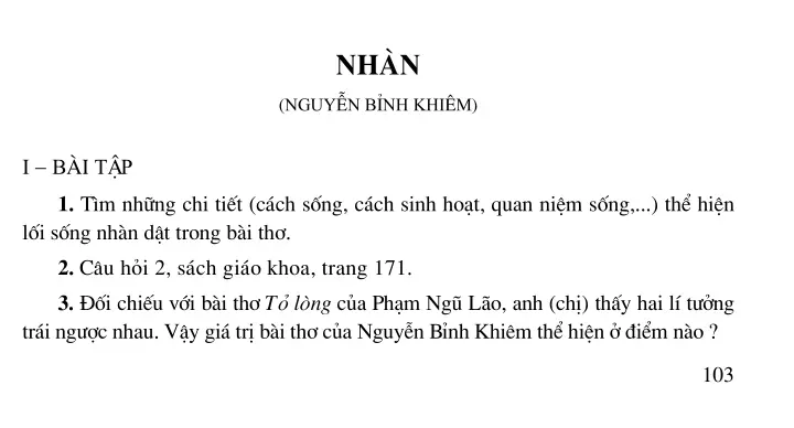 Nhàn (Nguyễn Bỉnh Khiêm)