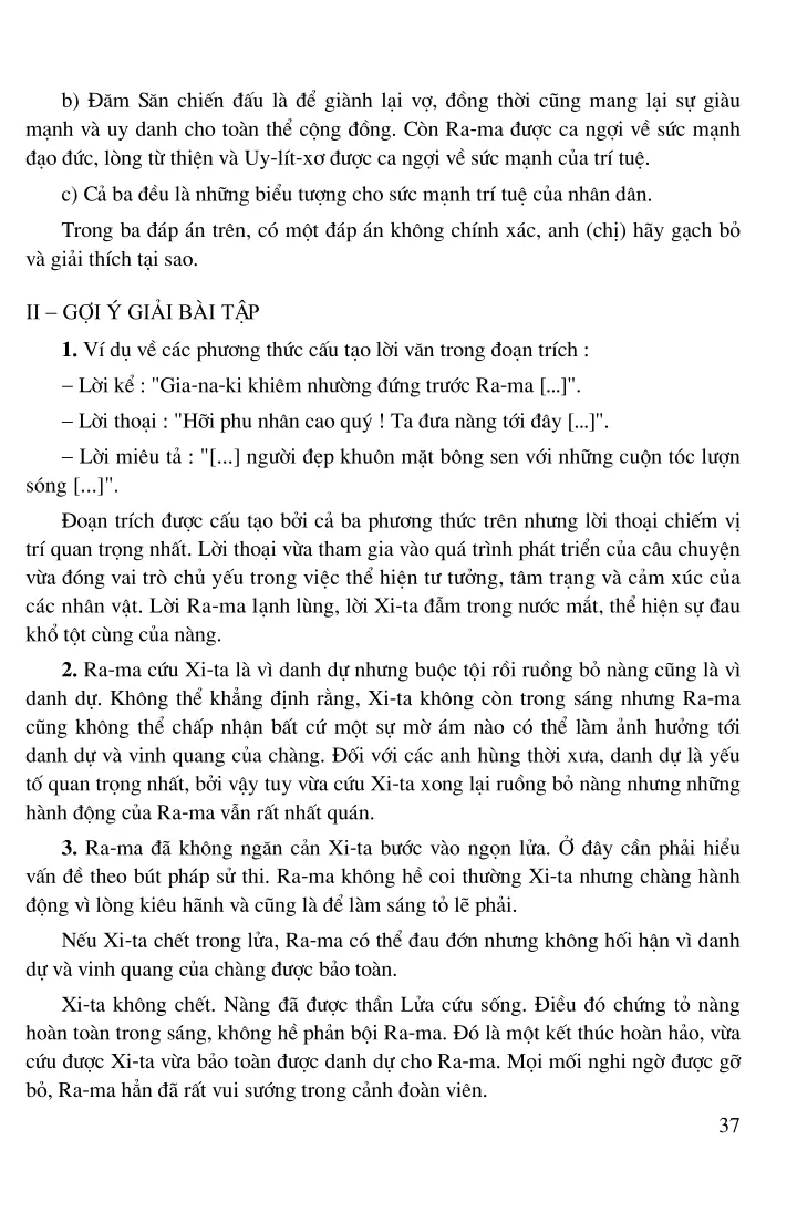 Ra-ma buộc tội (Trích sử thi Ra-ma-ya-na – Van-mi-ki)