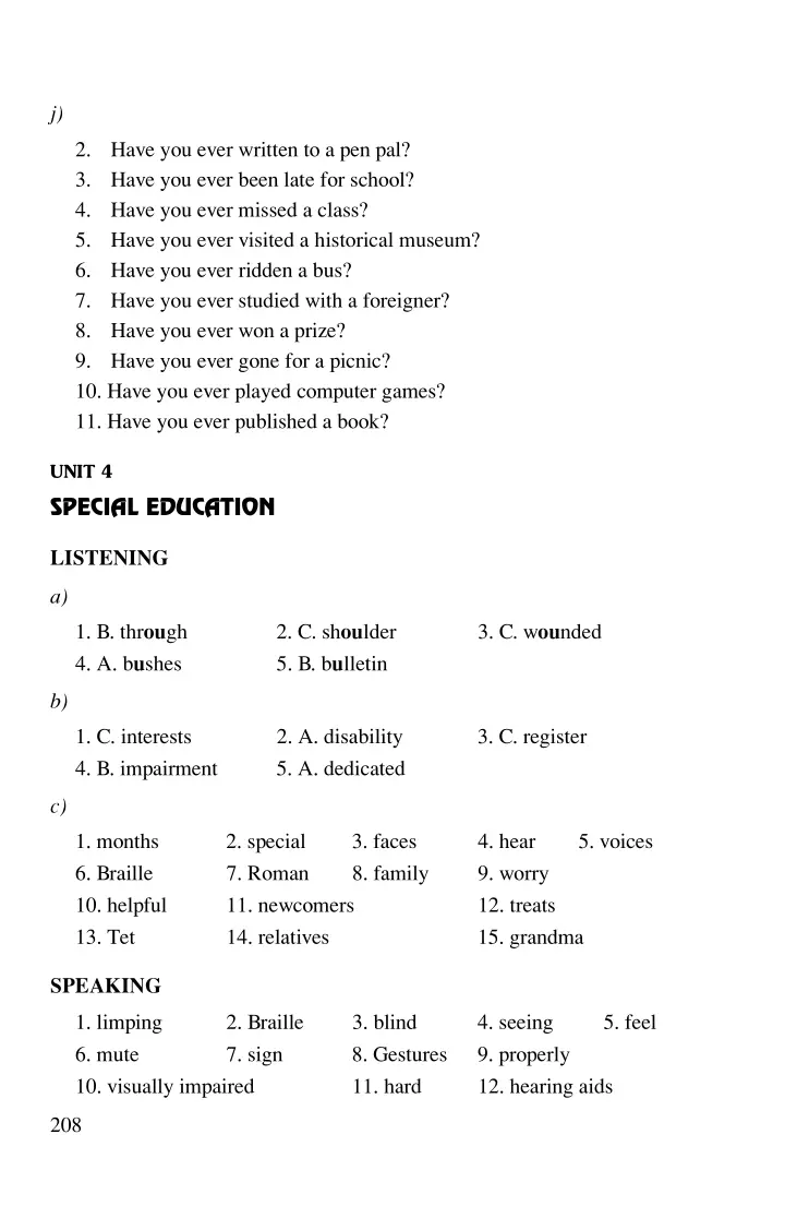 Answer Keys