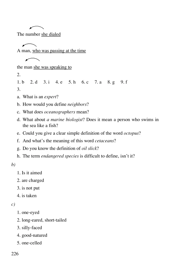 Answer Keys