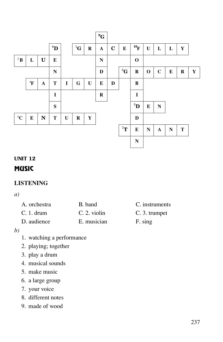 Answer Keys