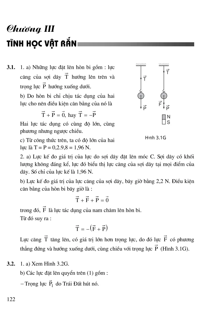 Chương 3: Tĩnh học vật rắn