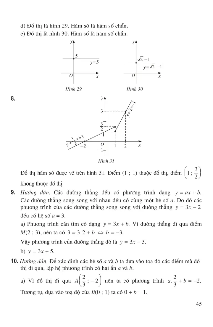 LỜI GIẢI - HƯỚNG DẪN - ĐÁP SỐ CHƯƠNG II