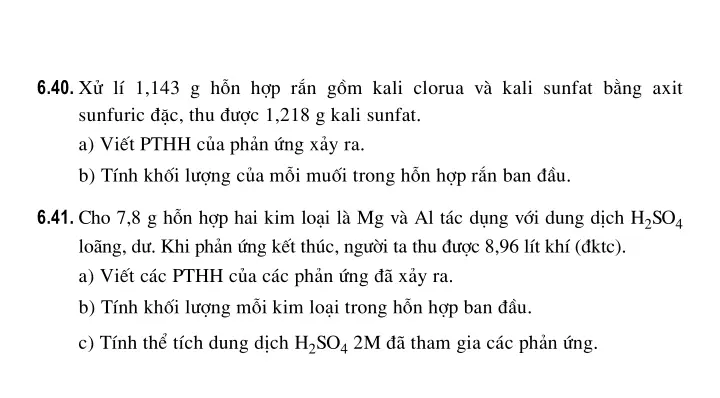 Bài 33: Axit sunfuric - Muối sunfat