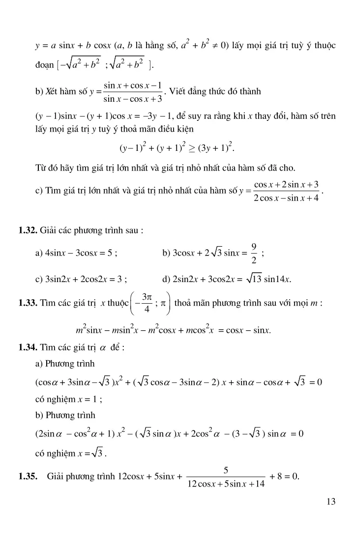 Bài 3: Một số dạng phương trình lượng giác đơn giản
