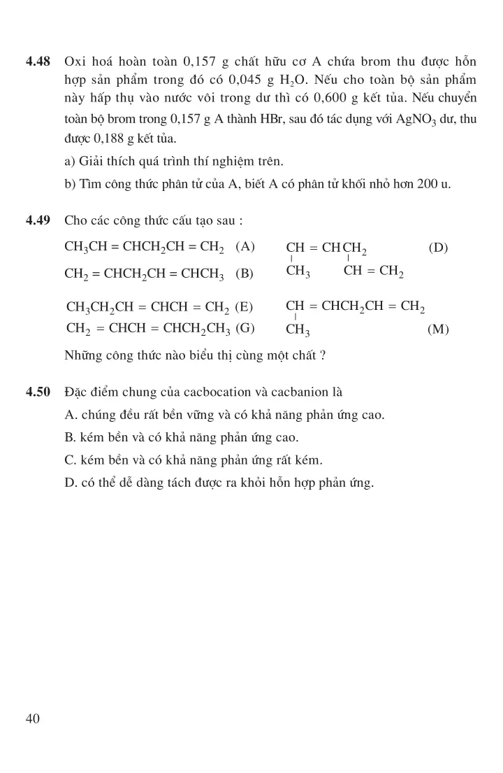 Bài 32: Luyện tập cấu trúc phân tử hợp chất hữu cơ