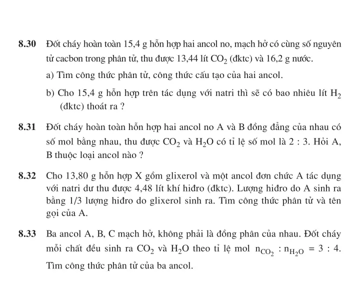 Bài 54: Ancol - Tính chất hóa học, điều chế và ứng dụng