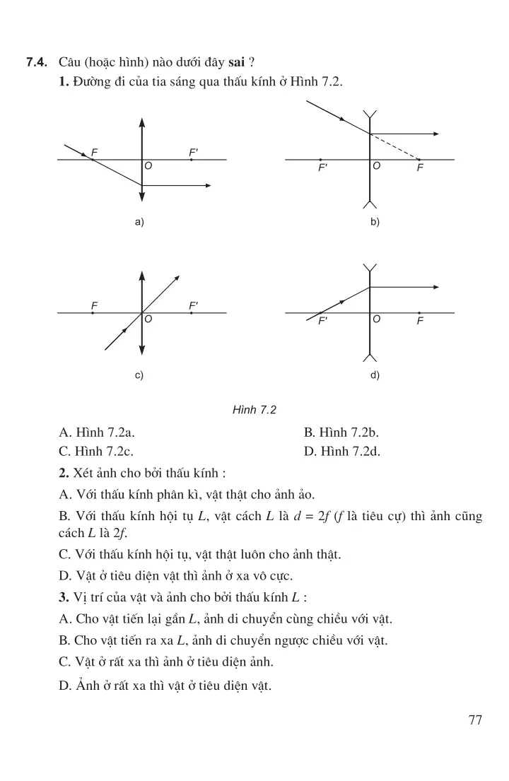 Chương 7: Mắt. Các dụng cụ quang