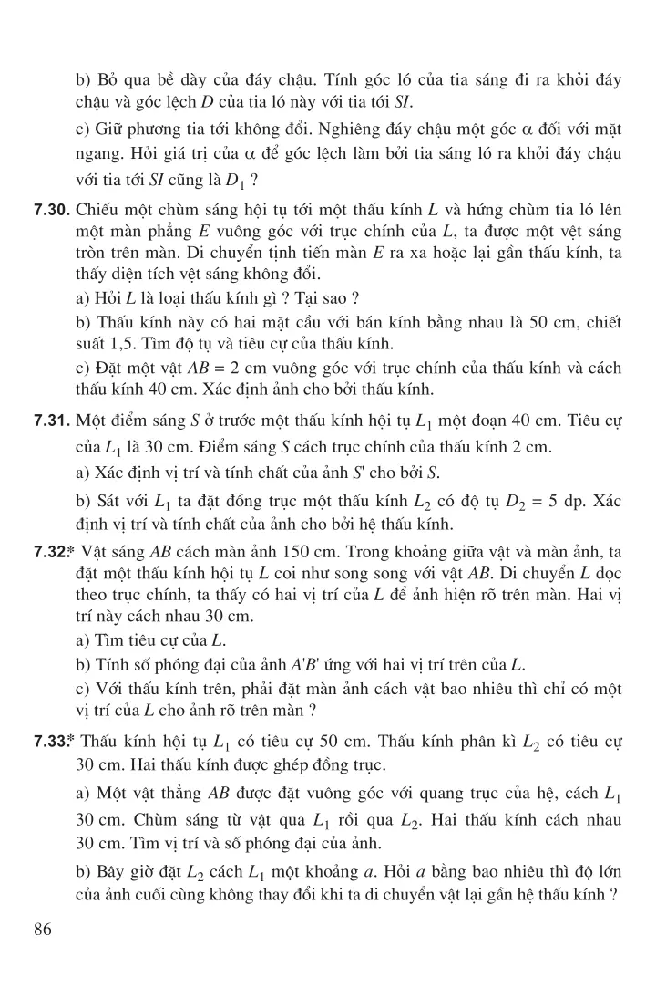 Chương 7: Mắt. Các dụng cụ quang