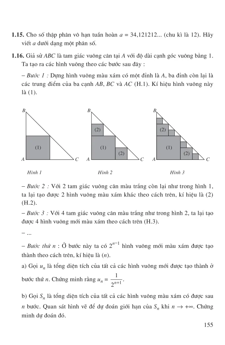 Bài 1: Giới hạn của dãy số