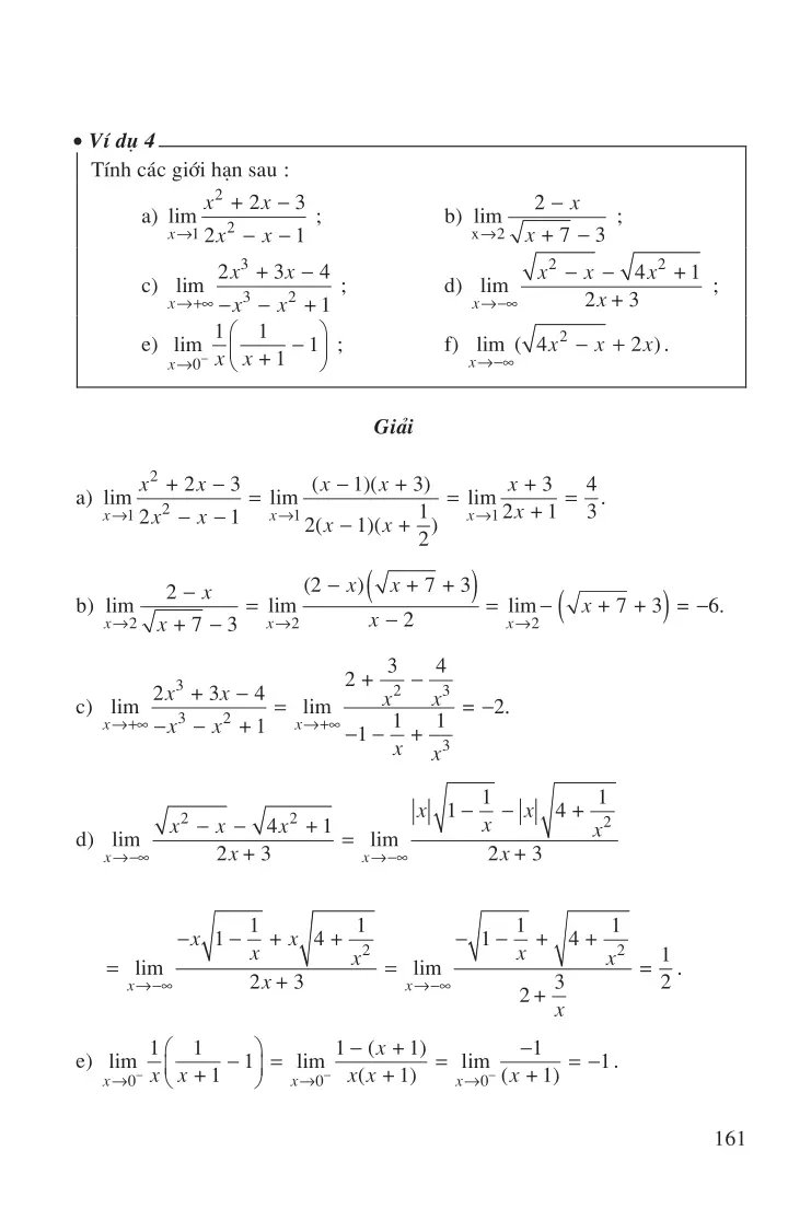 Bài 2: Giới hạn của hàm số