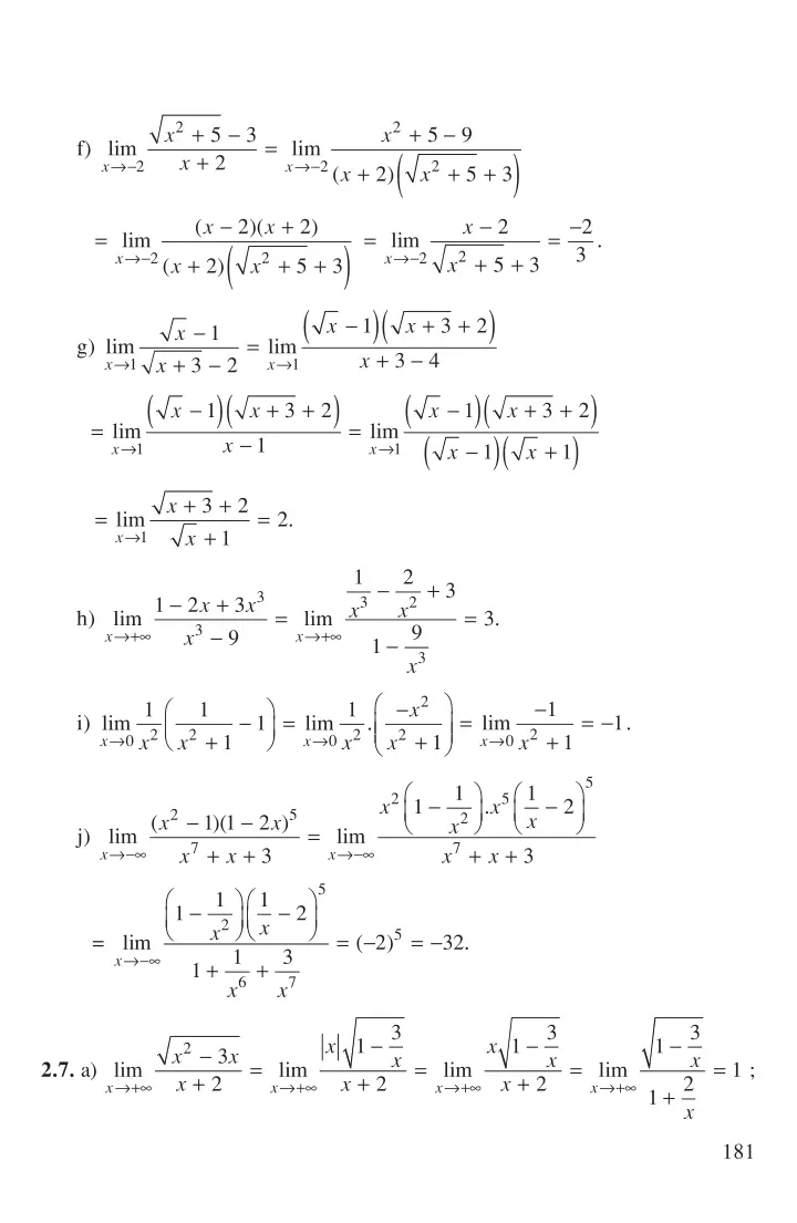 Bài 2: Giới hạn của hàm số