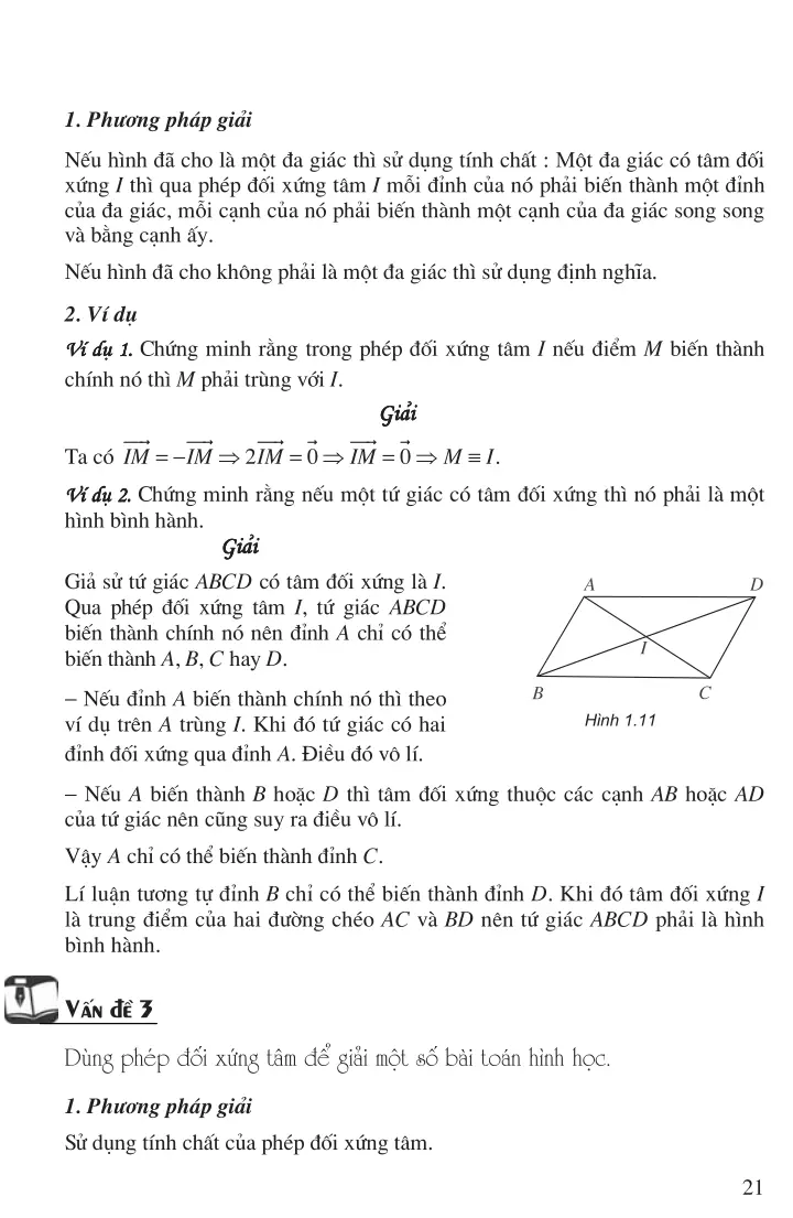 Bài 4: Phép đối xứng tâm