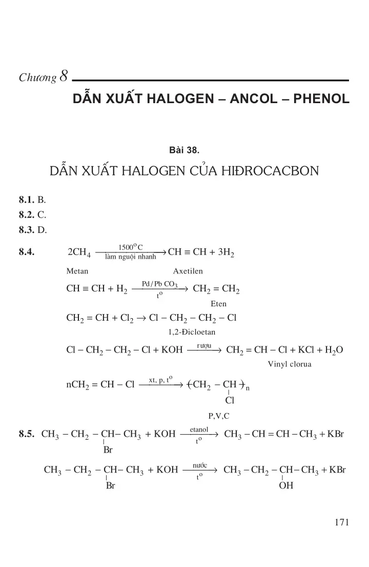 Bài 39: Dẫn xuất halogen của hiđrocacbon