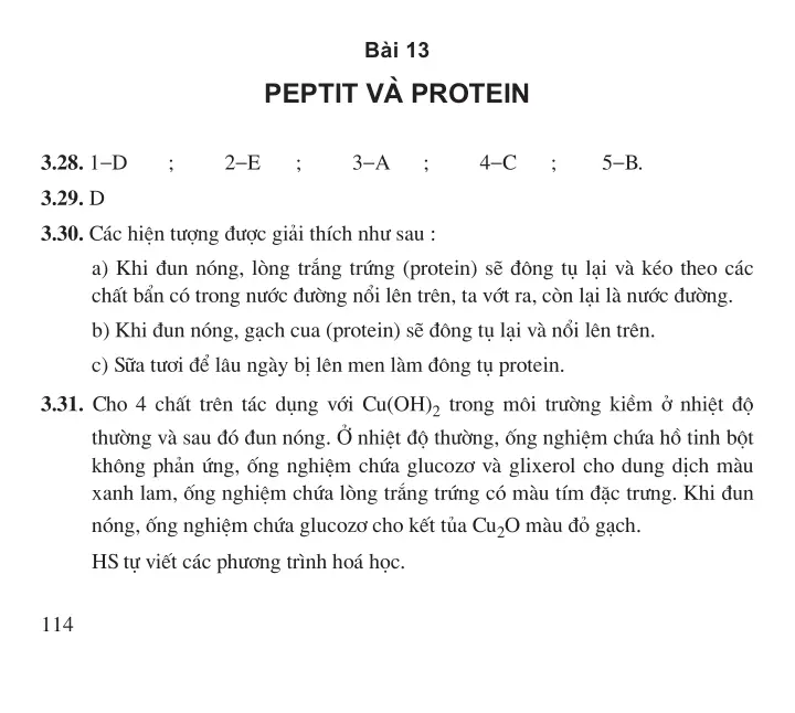 Bài 13: Peptit và protein