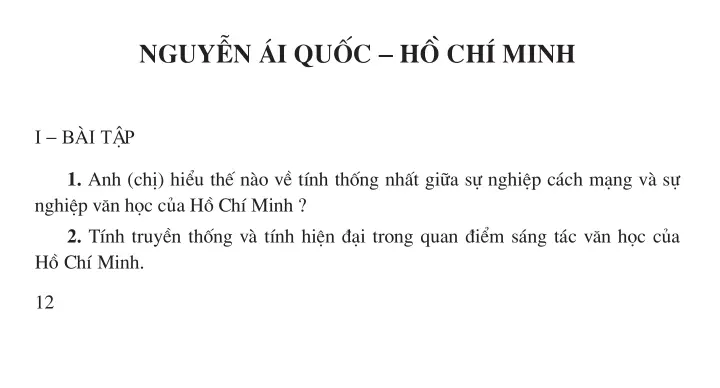 Nguyễn Ái Quốc – Hồ Chí Minh