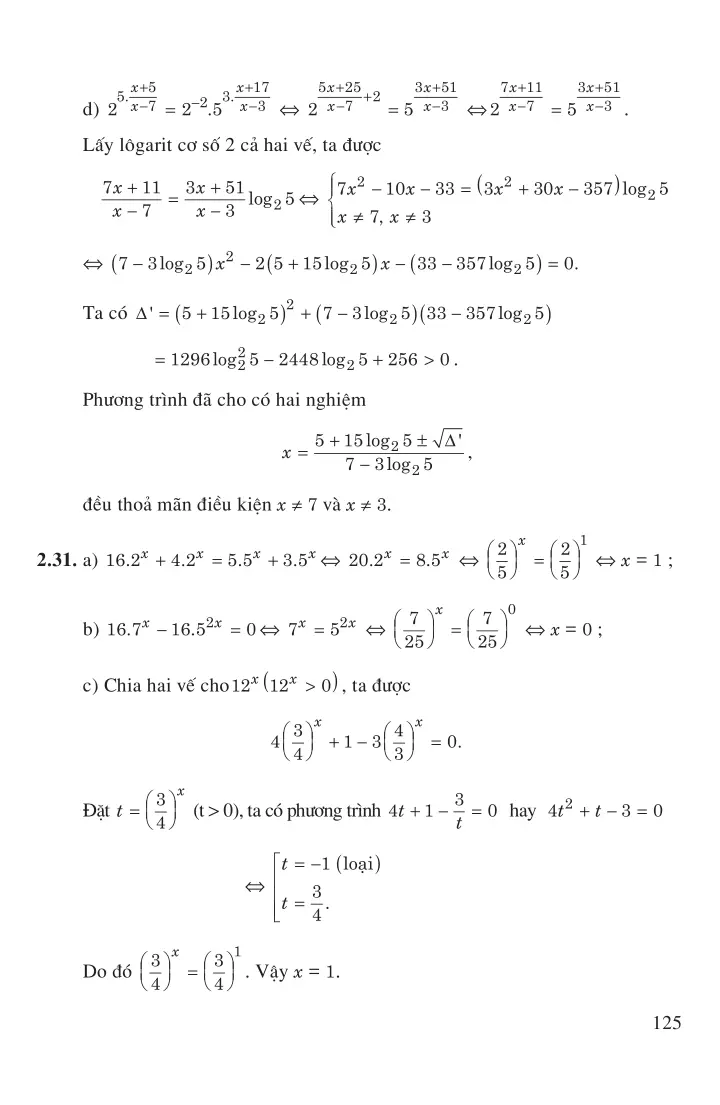Bài 5: Phương trình mũ và phương trình lôgarit