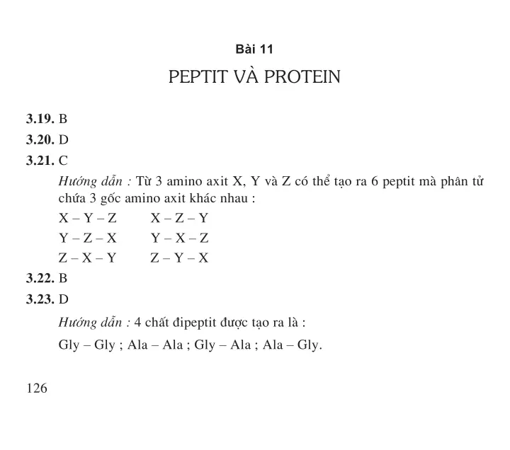 Bài 11: Peptit và protein