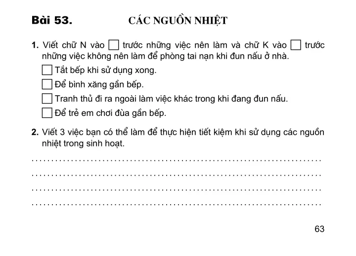 Bài 53: Các nguồn nhiệt