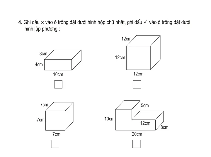 Bài 104: Hình hộp chữ nhật. Hình lập phương