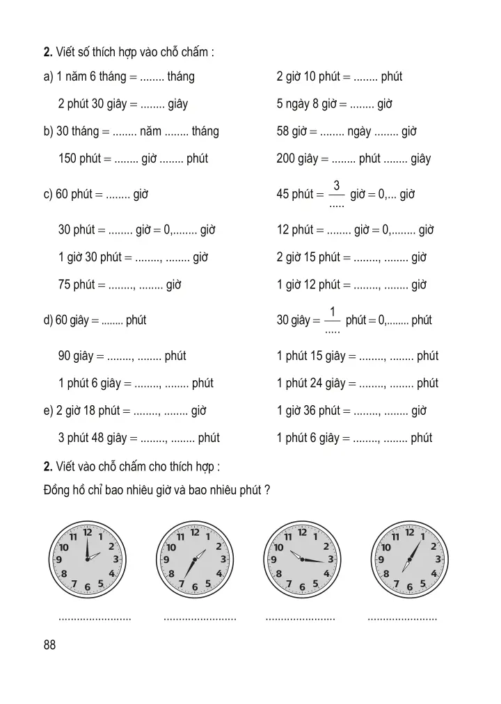 Bài 149: Ôn tập về đo thời gian