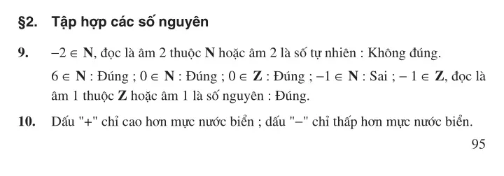 Bài 2: Tập hợp các số nguyên