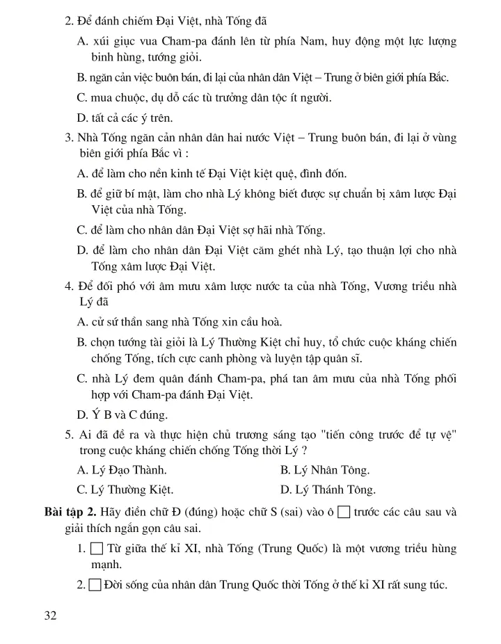 Bài 11: Cuộc kháng chiến chống quân xâm lược Tống (1075 – 1077)