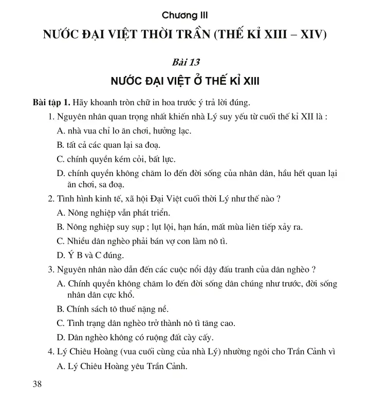 Bài 13: Nước Đại Việt ở thế kỉ XIII
