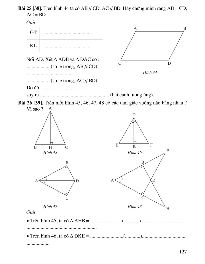 Bài 5: Trường hợp bằng nhau thứ ba của tam giác: góc – cạnh – góc (g.c.g)