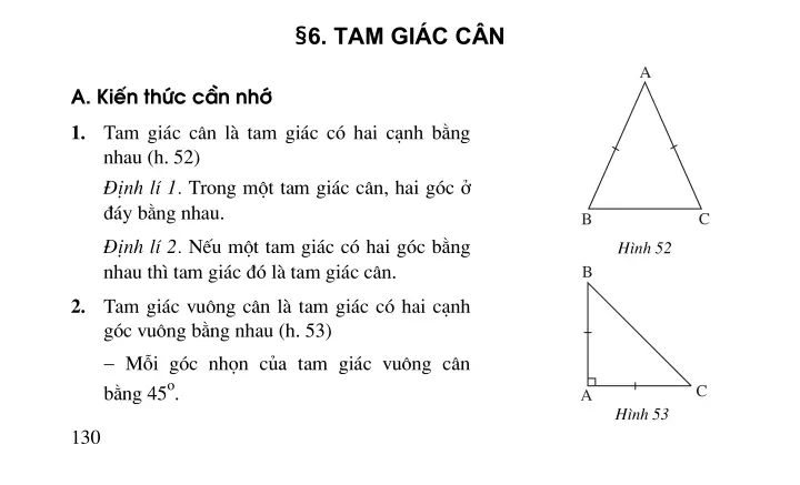 Bài 6: Tam giác cân