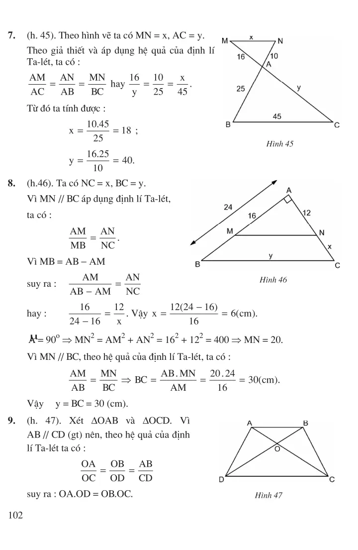 Bài 3: Tính chất đường phân giác của tam giác