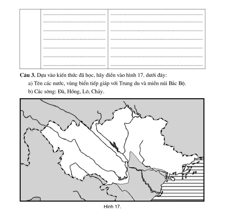 Bài 17: Vùng Trung du và miền núi Bắc Bộ