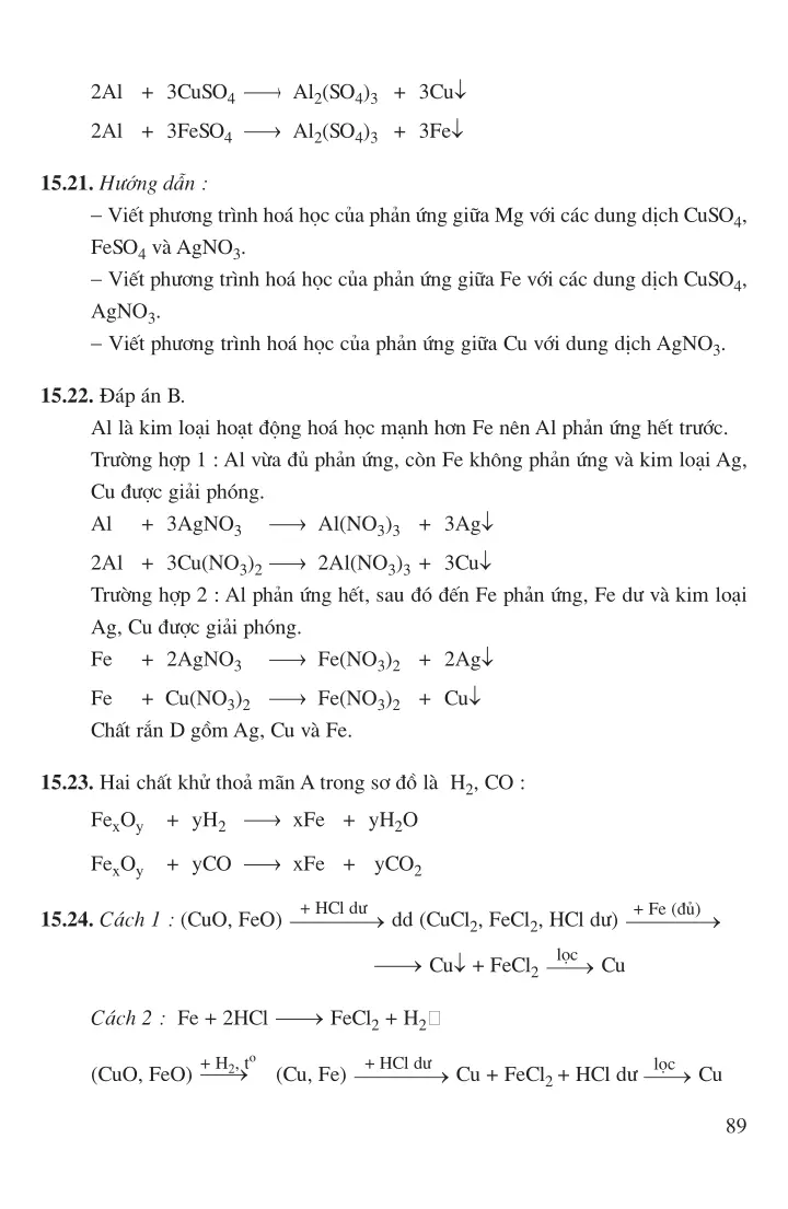 Bài 15, 16, 17: Tính chất của kim loại và dãy hoạt động hóa học của kim loại