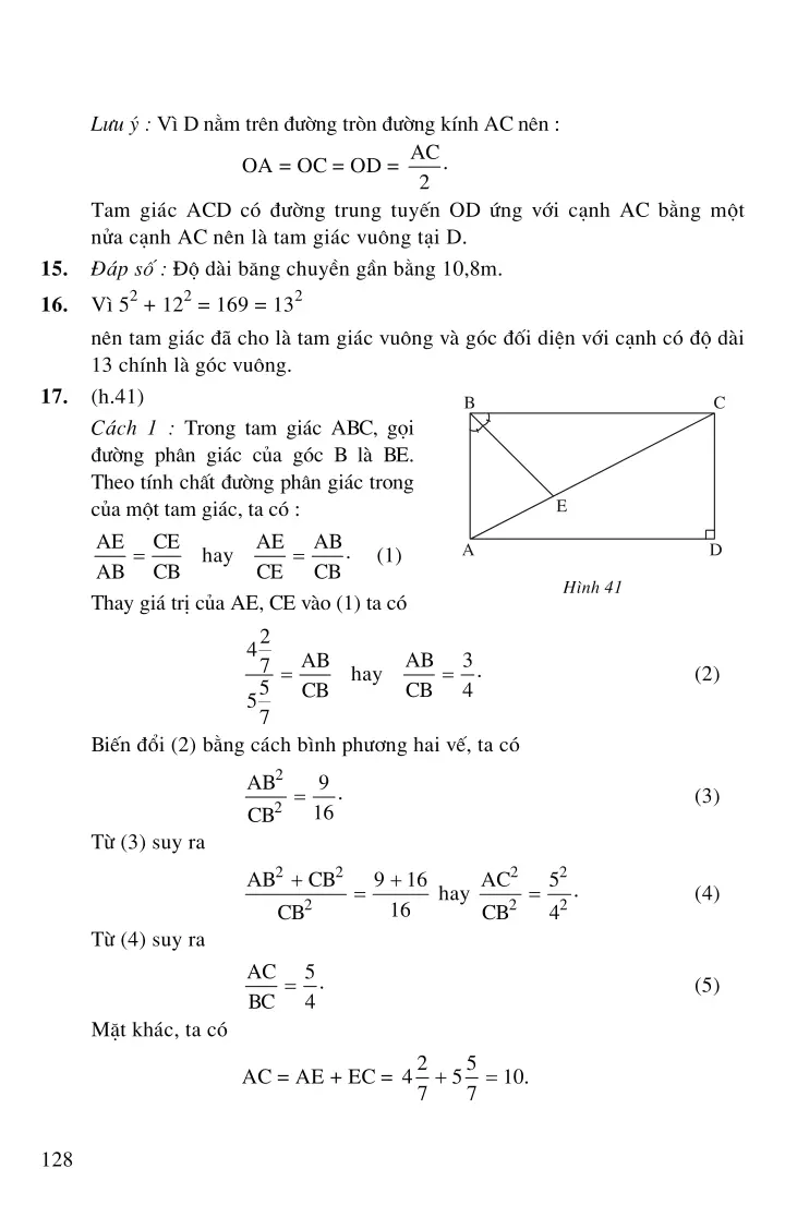 Bài 1: Một số hệ thức về cạnh và đường cao trong tam giác vuông