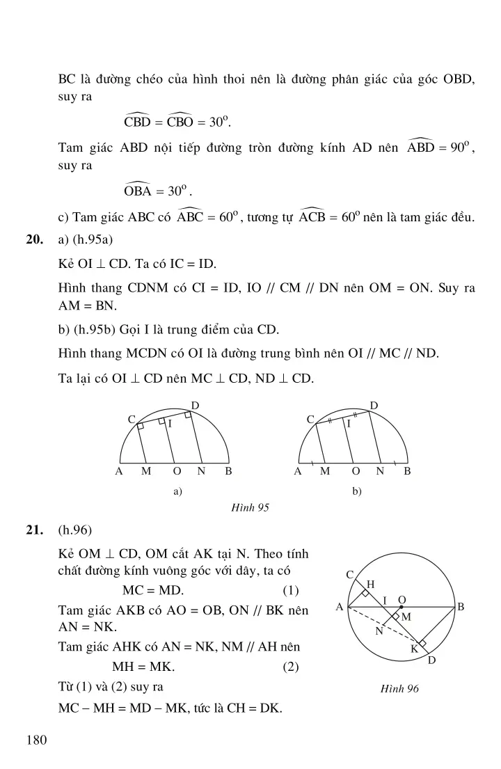 Bài 2: Đường kính và dây của đường tròn