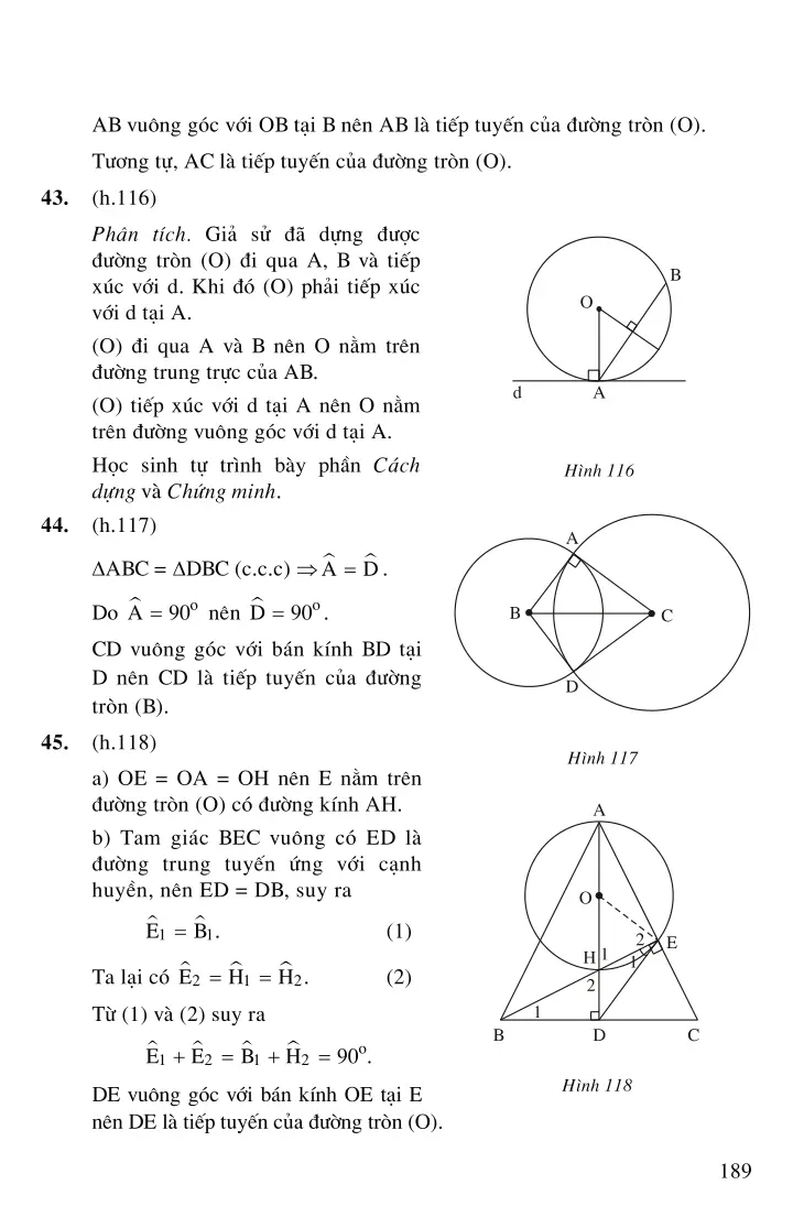 Bài 5: Dấu hiệu nhận biết tiếp tuyến của đường tròn.