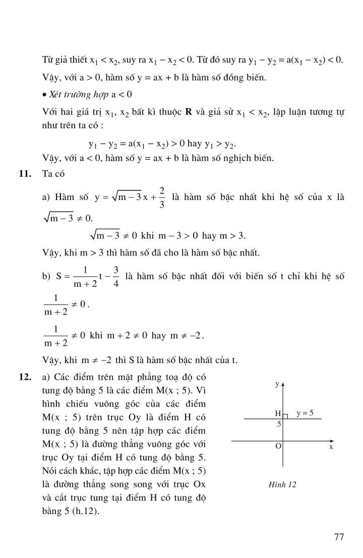 Bài 2: Hàm số bậc nhất