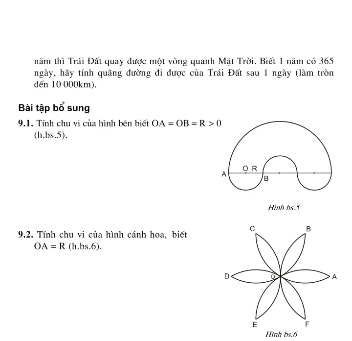 Bài 9: Độ dài đường tròn, cung tròn