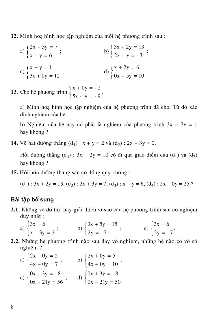 Bài 2: Hệ hai phương trình bậc nhất hai ẩn