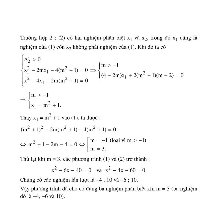 Bài 7: Phương trình quy về phương trình bậc hai