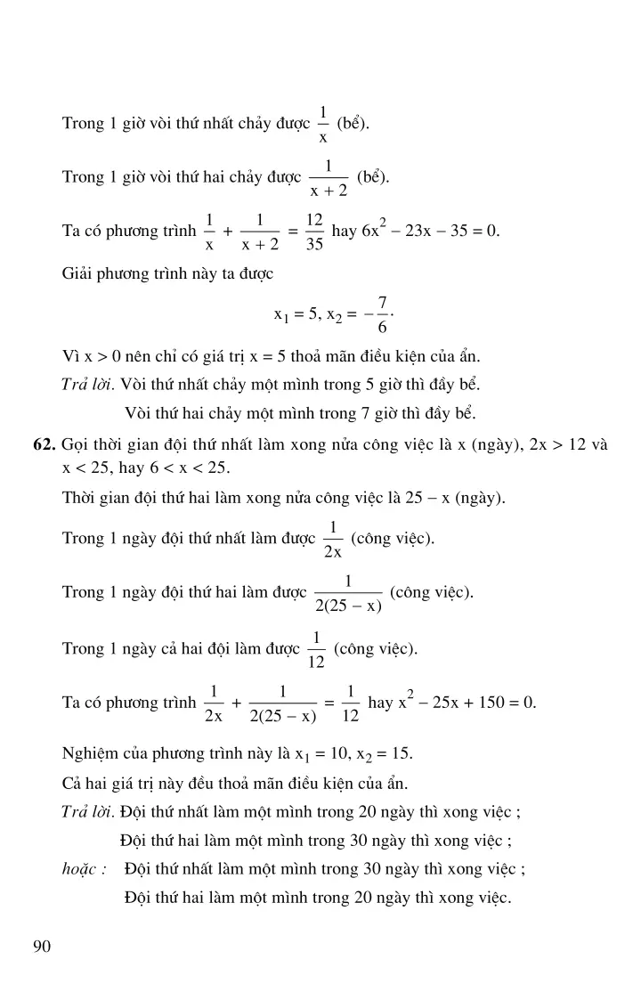 Bài 8: Giải bài toán bằng cách lập phương trình