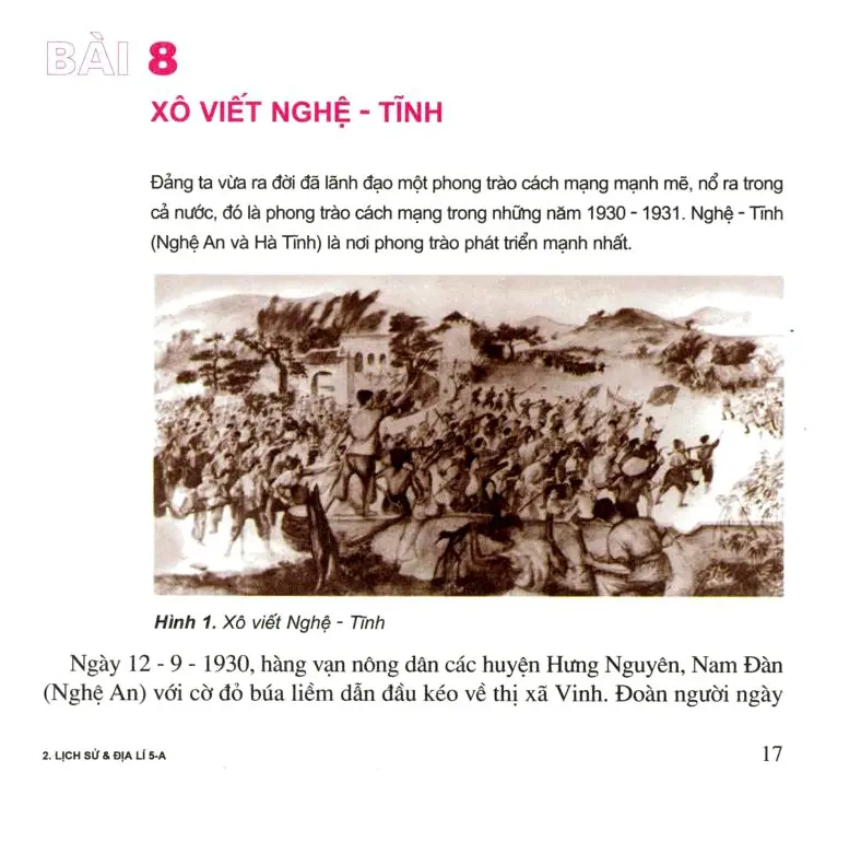 Bài 8: Xô viết Nghệ – Tĩnh