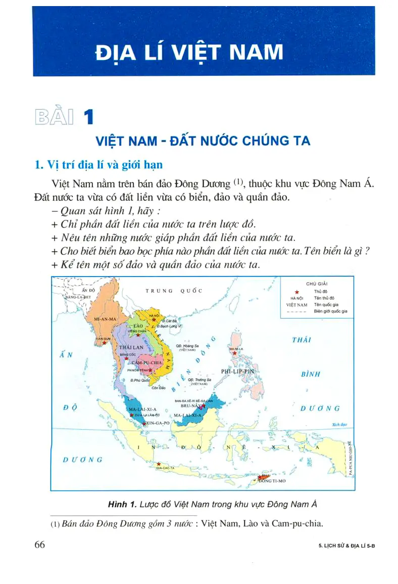 Bài 1: Việt Nam – đất nước chúng ta
