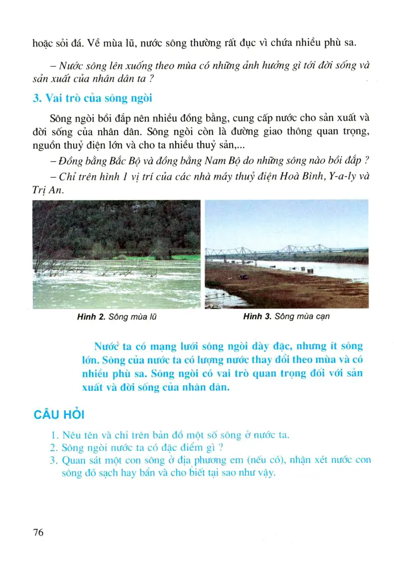 Bài 4: Sông ngòi