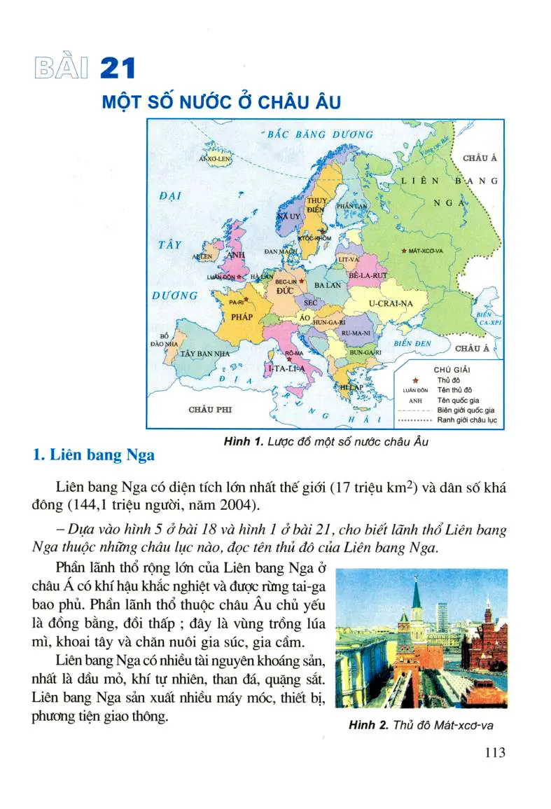 Bài 21: Một số nước ở Châu Âu