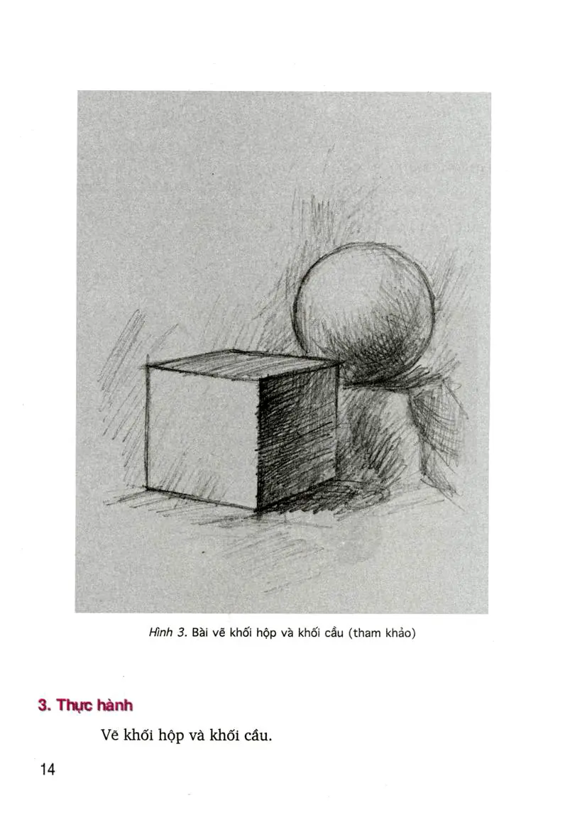 Bài 4: Vẽ theo mẫu: Khối hộp và khối cầu