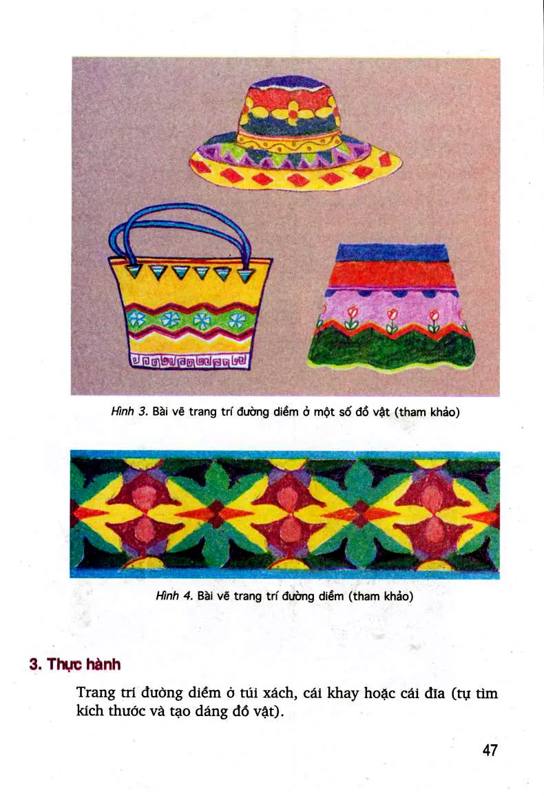 SGK Scan] ✓ Bài 14: Vẽ trang trí: Trang trí đường diềm ở đồ vật ...